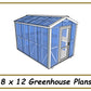 8x12 Greenhouse Plans-TriCityShedPlans