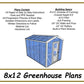 8x12 Greenhouse Plans-TriCityShedPlans