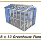 8x12 Greenhouse Plans-TriCityShedPlans