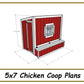 5x7 Chicken Coop Plans-TriCityShedPlans