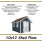 10x12 Storage Shed Plans-TriCityShedPlans