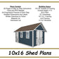 10x16 Storage Shed Plans-TriCityShedPlans