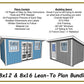 8x12 & 8x16 Lean-To Shed Plan Bundle-TriCityShedPlans