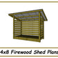 4x8 Firewood Shed Plans-TriCityShedPlans