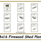 4x16 Firewood Shed Plans-TriCityShedPlans