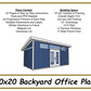 10x20 Backyard Office Plans-TriCityShedPlans