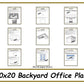 10x20 Backyard Office Plans-TriCityShedPlans