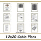 12x20 Lean-To Cabin Plans-TriCityShedPlans