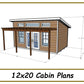 12x20 Lean-To Cabin Plans-TriCityShedPlans