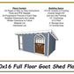 10x16 Goat Shed Plans w/ Full Floor-TriCityShedPlans