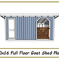 10x16 Goat Shed Plans w/ Full Floor-TriCityShedPlans