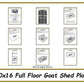 10x16 Goat Shed Plans w/ Full Floor-TriCityShedPlans