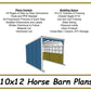10x12 Horse Barn Plans-TriCityShedPlans
