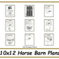 10x12 Horse Barn Plans-TriCityShedPlans