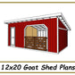 12x20 Goat Shed Plans-TriCityShedPlans