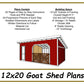 12x20 Goat Shed Plans-TriCityShedPlans