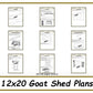 12x20 Goat Shed Plans-TriCityShedPlans
