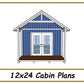 12x24 Gable Cabin Plans-TriCityShedPlans