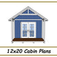 12x20 Gable Cabin Plans-TriCityShedPlans