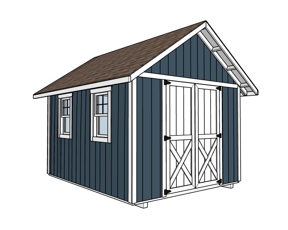 10x12 Storage Shed Plans-TriCityShedPlans