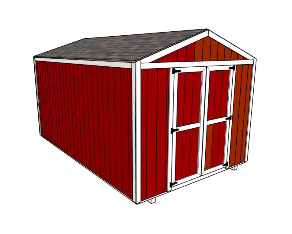 10x16 Shed Plans-TriCityShedPlans
