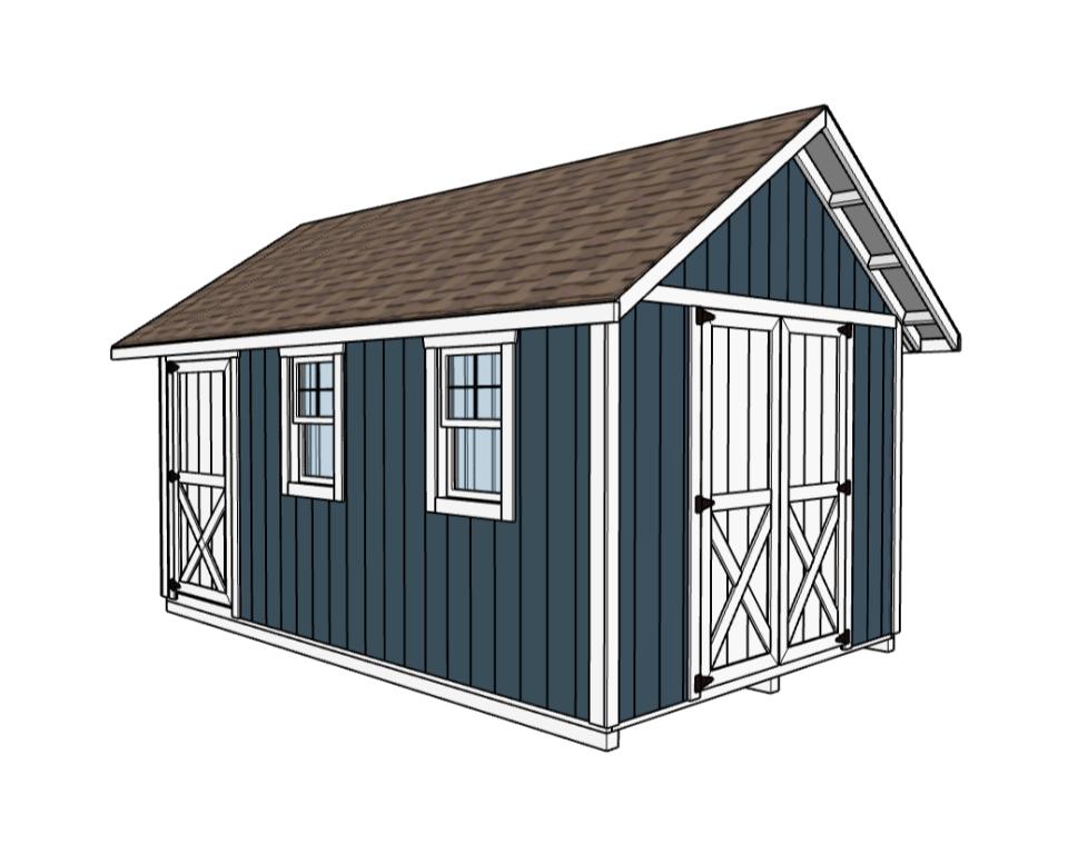 10x16 Storage Shed Plans-TriCityShedPlans