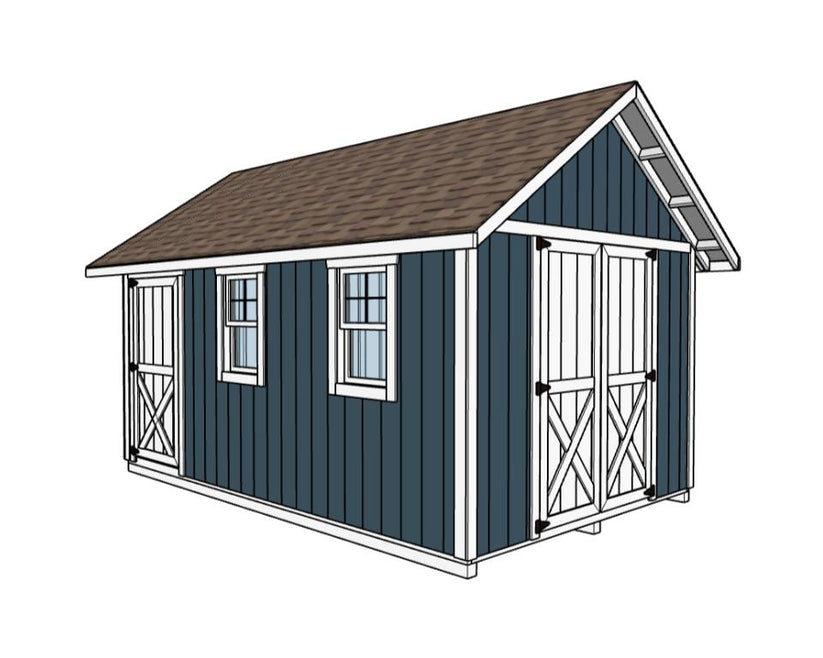 Storage Shed Plans 10x16 | TriCityShedPlans