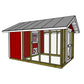 8x12 Chicken Coop Plans w/ Run-TriCityShedPlans