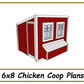 Chicken Coop Plans 6x8-TriCityShedPlans