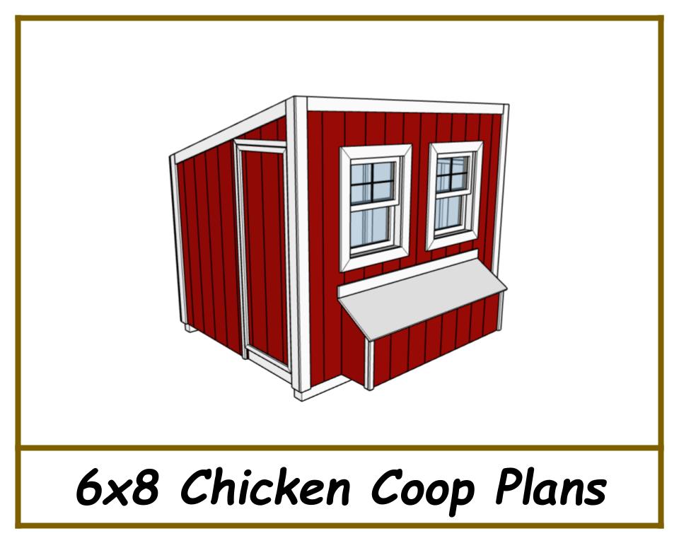 Chicken Coop Plans 6x8-TriCityShedPlans