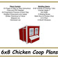 Chicken Coop Plans 6x8-TriCityShedPlans