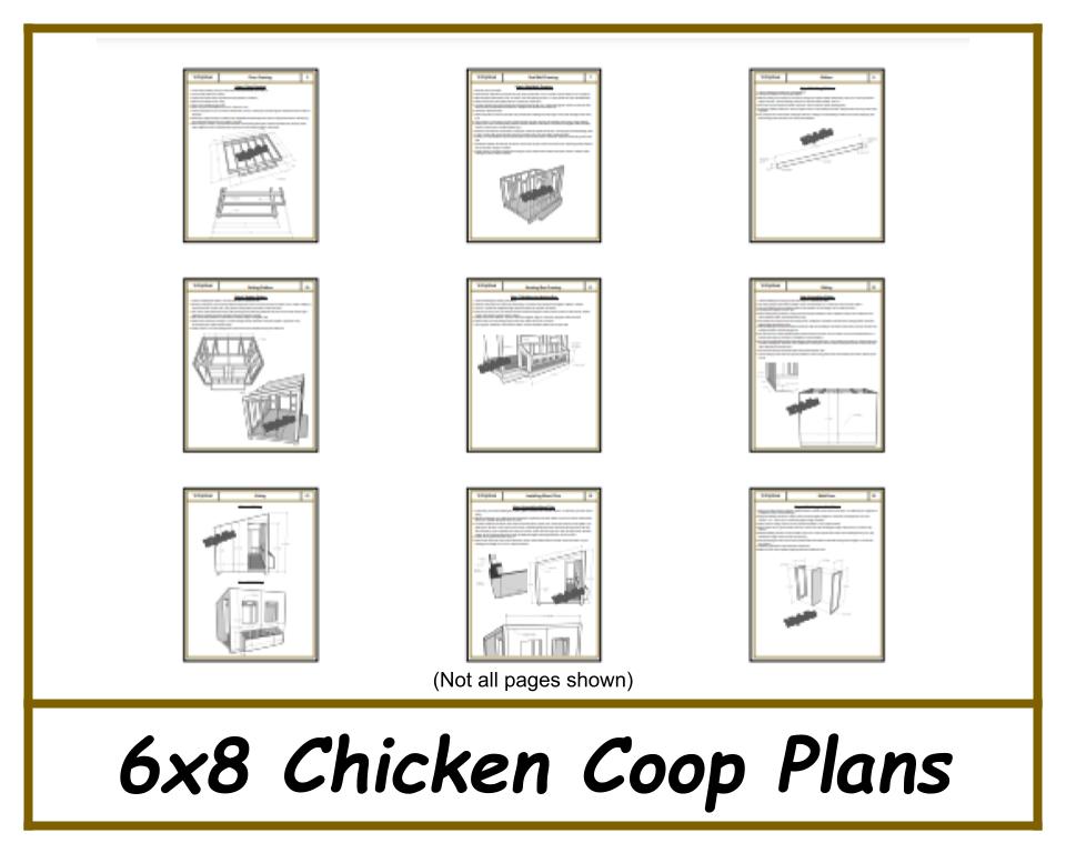 Chicken Coop Plans 6x8-TriCityShedPlans