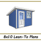 Lean-To Plans 8x10-TriCityShedPlans