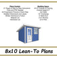 Lean-To Plans 8x10-TriCityShedPlans