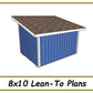 Lean-To Plans 8x10-TriCityShedPlans