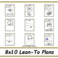 Lean-To Plans 8x10-TriCityShedPlans