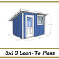 Lean-To Plans 8x10-TriCityShedPlans