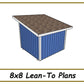 Lean-To Shed Plans 8x8-TriCityShedPlans