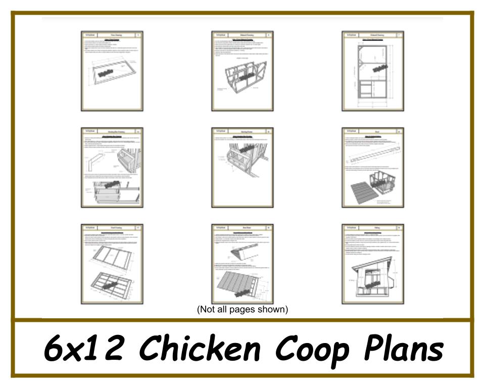 6x12 Chicken Coop Plans - PDF Download-TriCityShedPlans