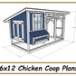 6x12 Chicken Coop Plans - PDF Download-TriCityShedPlans