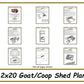 Goat/Coop Shed 12x20 Plans - PDF Download-TriCityShedPlans