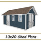 Shed Plans 10x20 - Storage Shed Plans - PDF Download