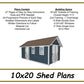 Shed Plans 10x20 - Storage Shed Plans - PDF Download