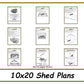 Shed Plans 10x20 - Storage Shed Plans - PDF Download