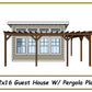 Guest House Plans w/ Pergola 12x16 - PDF Download