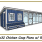 8x32 Chicken Coop Plans-TriCityShedPlans