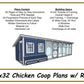8x32 Chicken Coop Plans-TriCityShedPlans