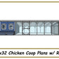 8x32 Chicken Coop Plans-TriCityShedPlans