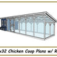 8x32 Chicken Coop Plans-TriCityShedPlans