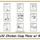 8x32 Chicken Coop Plans-TriCityShedPlans